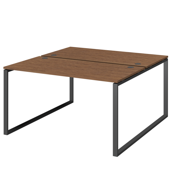 Бенч двойной на 2 рабочих места Арго-М АМБ.О-003 1400x1496x760 (Орех/Антрацит)