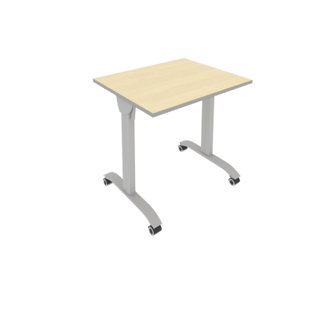 Стол складной мобильный Mobile system СМ-1 800x650x757 (Клен-Мультиплекс/Серый металл)