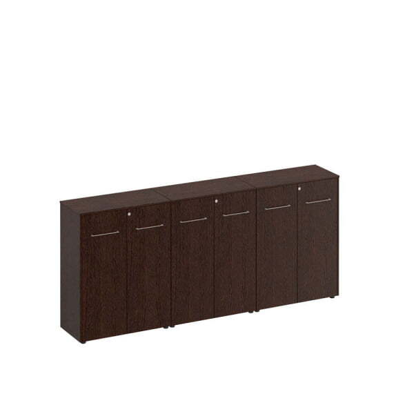 Шкаф комбинированный средний (закрытый + закрытый + закрытый) Reventon МЕ 337 2740x460x1200 (Венге темный)
