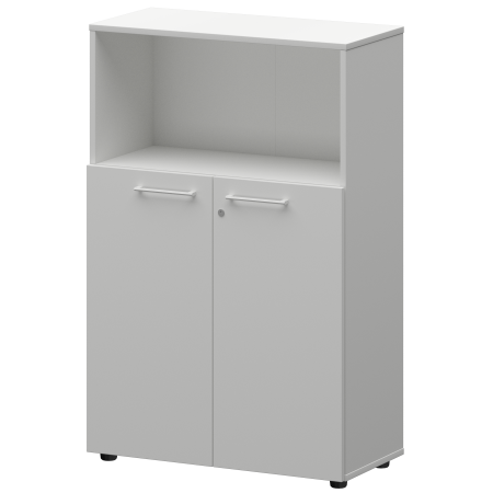 Шкаф средний с нишей Кортез СМШ38.28F(Б) 792x362x1190 (Белый)