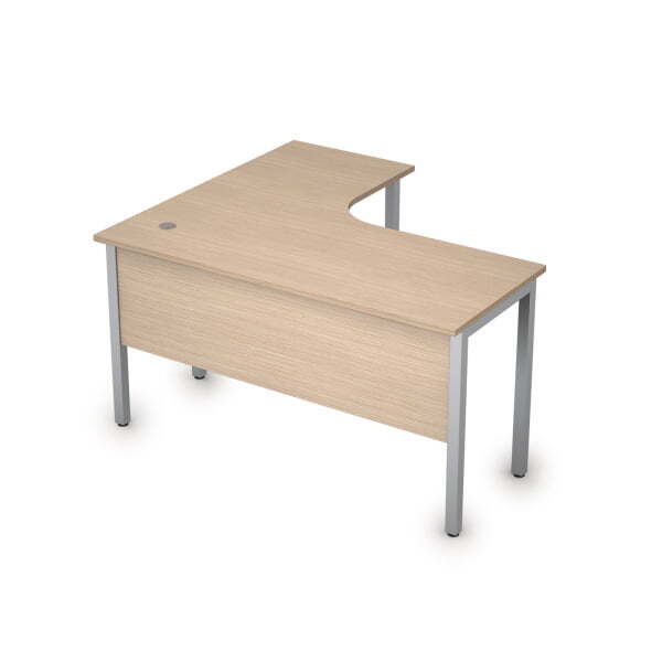 Стол письменный на металлокаркасе прав одиночная опора заказывается отдельно Стиль 2МД.131 1400x1200 (ДубСерый)