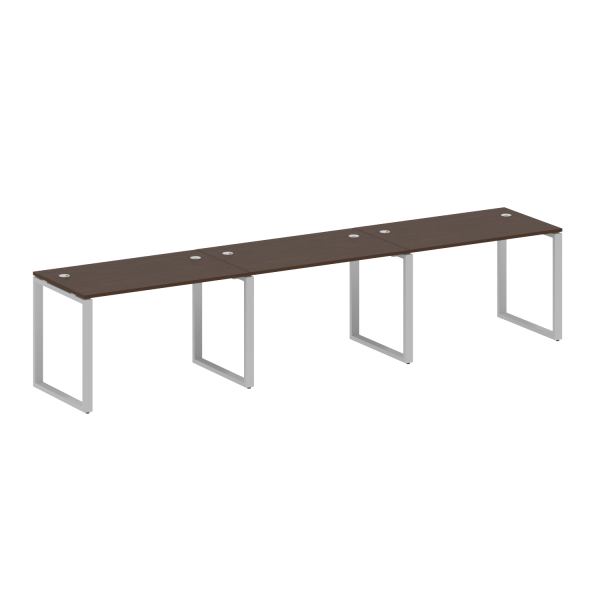 Рабочая станция Metal System Style БО.СМ-3.2 3600x720x750 (Венге Цаво/Серый металл)