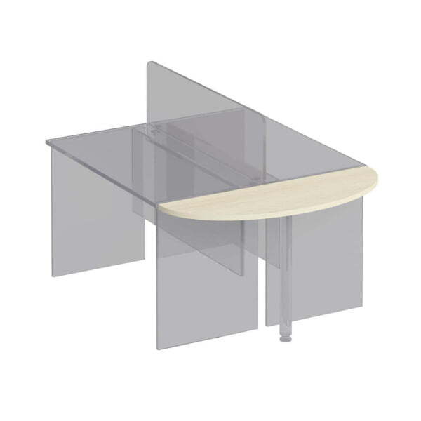 Приставка к столу Комфорт К 209 1530x700x25 (Дуб шамони светлый)