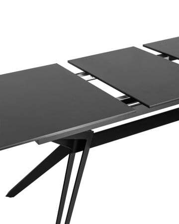 Стол обеденный Олимпия раскладной 180-230*90 керамика темная (Стол обеденный Олимпия черный)