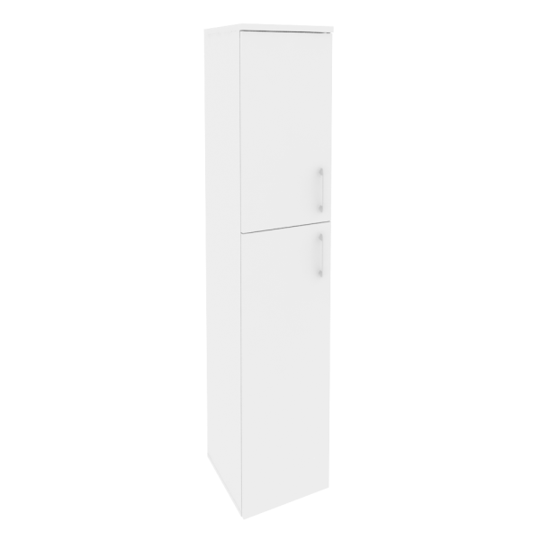 Шкаф высокий узкий левый Onix O.SU-1.8L 400x420x1977 (Белый Бриллиант)