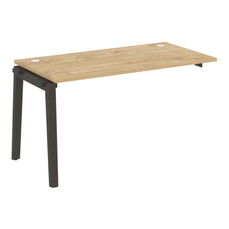 Наборный элемент рабочей станции на деревянных опорах Onix Wood OW.1.NRS-3.7 1380x720x750 (Тиквуд Светлый/Дуб Темный)