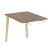 Брифинг-приставка на деревянных опорах Onix Wood Direct OW.BR-9 980x720x750 (Тиквуд Темный/Дуб Светлый)