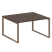 Переговорный стол 1 столешница Metal System Style БО.ПРГ-1.3 1400x1235x750 (Дуб Наварра/Серый металл)