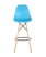 Стул DSW барный бирюзовый (Стул барный DSW бирюзовый)