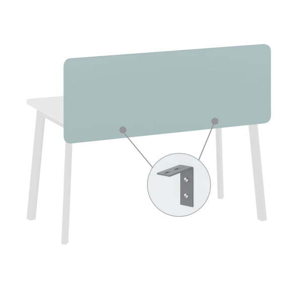 FLEX Экран для стола 158 (Серо-голубой)