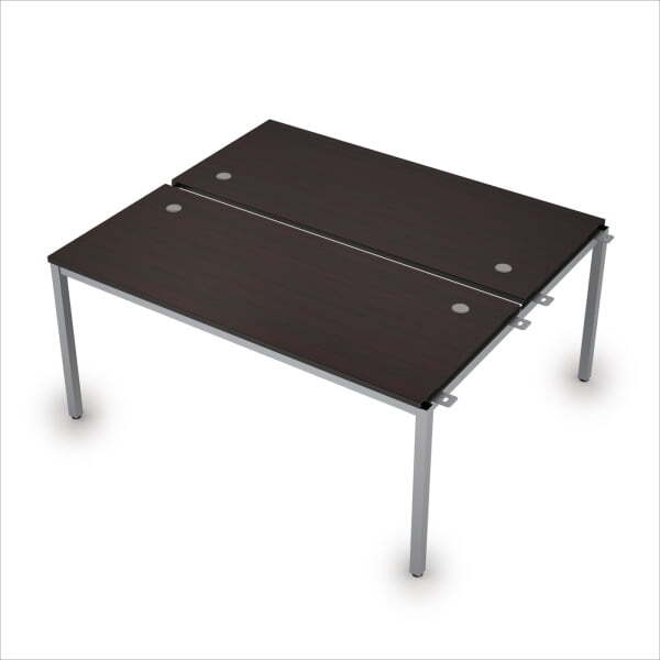 6МБН.274 Сдвоенные бенч-системы, начальный модуль (1600x1435x750) (Венге/Алюминий матовый)