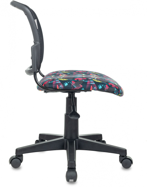 Кресло детское CH-296NX черный TW-01 сиденье мультиколор геометрия сетка/ткань крестов. пластик (Мультиколор)