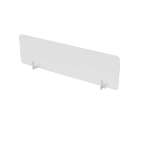 10БСБО.184 Барьеры Бенч оргстекло (1800x4x400) (Молочный БелыйПорошковое покрытие)