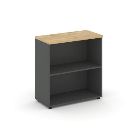 Стеллаж низкий широкий SN.STS-300 (796х400х833) (Антрацит/Тиквуд Светлый)