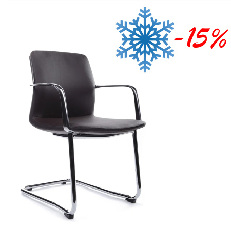 Стул офисный Plaza-SF FK004-C11 Темно-коричневый (Темно-коричневый)