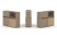 Тумба двойная + низкая надставка ES.NB.2N-15 (1500х410х1135) (Латте/Тиквуд Светлый)
