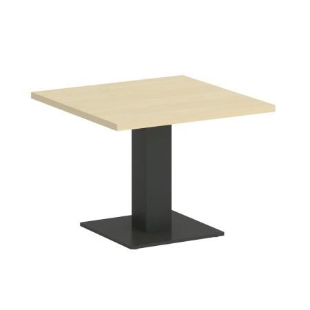 Стол журнальный квадратный VR.SP-5-60.2G 600x600x450 (Клен/Антрацит Металл)