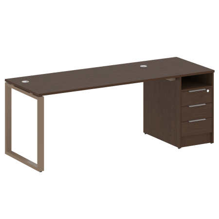 Рабочая станция Metal System Style БО.РС-СТП1.4 1812x720x750 (Венге Цаво/Мокко металл)