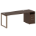Рабочая станция Metal System Style БО.РС-СТП1.4 1812x720x750 (Дуб Наварра/Серый металл)