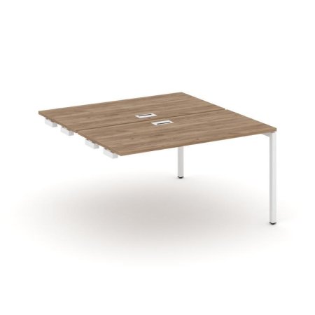 Стол-приставка к опорным элементам SN-4P.DPRS-024 (1580х1632х750) (Дуб Табак/Металл Белый)