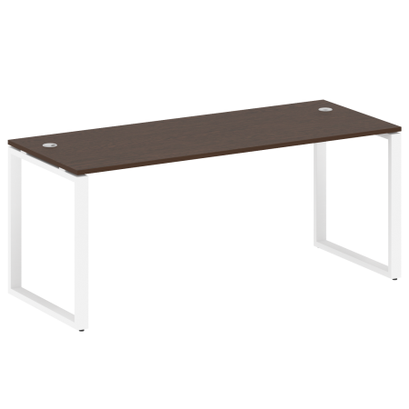 Стол письменный Metal System Style БО.СП-5 1800x720x750 (Венге Цаво/Белый металл)