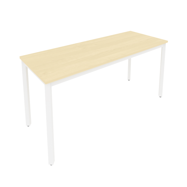 Стол письменный на металлокаркасе Slim С.СП-6.1 1580x600x750 (Клен/Белый металл)