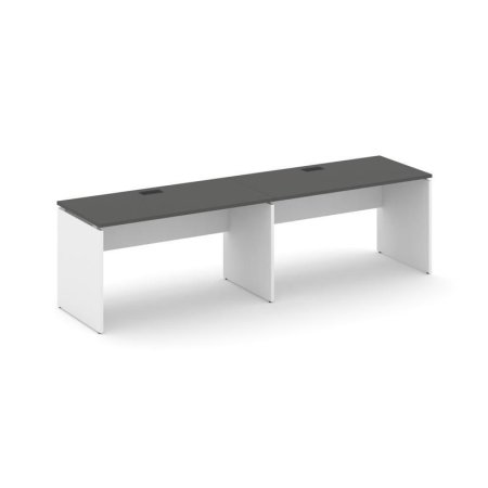Рабочая станция 1 сторонняя SN-D.ORS-024 (3160х800х750) (Антрацит/Белый)