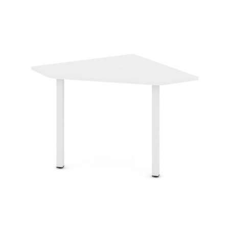 Угловой элемент переговорного стола SN-5.UPRG-001 (980х980х750) (Белый/Металл Белый)