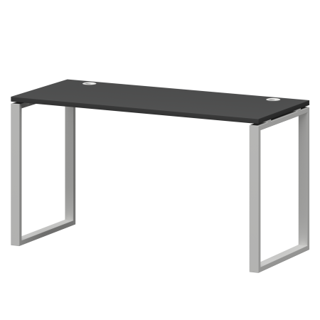 Стол на металлокаркасе Смарт СМС25-О-10К.60.Пр25 1000x600x750 (Графит/Белый)
