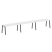 Рабочая станция на 3 рабочих места на А-образном м/к Metal System Style БА.СМ-3.4 4800x720x750 (Дуб наварра/Серый металл)