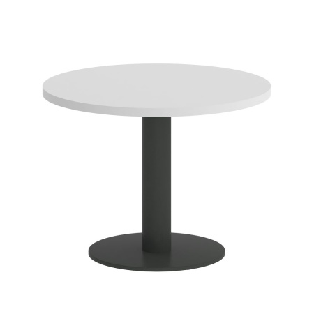 Стол журнальный круглый VR.SP-5-60.1G 600x600x450 (Белый/Антрацит Металл)