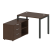 Рабочая станция с опорной тумбой левая Metal System Style БП.РС-СТС-2.1 Л 1100x1520x750 (Дуб Наварра/Серый металл)
