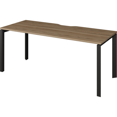 Стол на металлокаркасе Аргентум-МП НТМП.П-200 2000x730x750 (Дуб сафари/Антрацит)