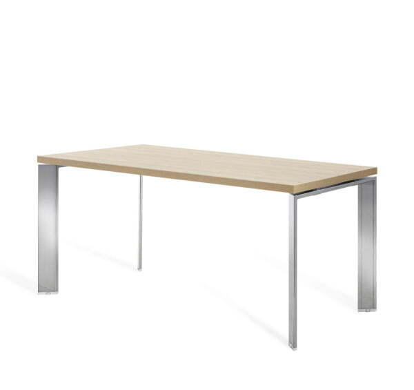 FERMO METAL Стол для руководителя хром L160 (Дуб Светлый/Хром металл)