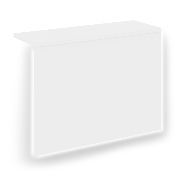 Накладка с подсветкой прямая высокая для О.R-F.MP.V-138 Onix О.R-NP.V-138.1.S 920x327x674 (Белый Бриллиант)