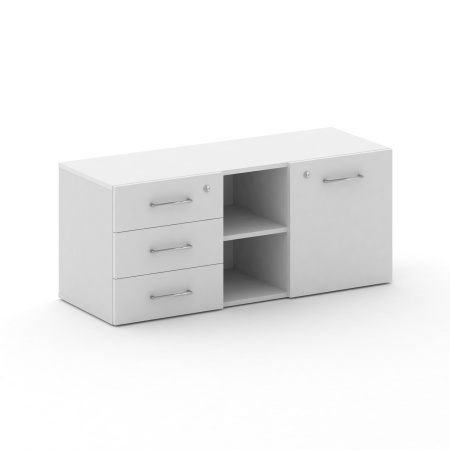 Греденция Cross CRF.GR-2 (1250x460x532) (Белый F-Белый Бриллиант UM)