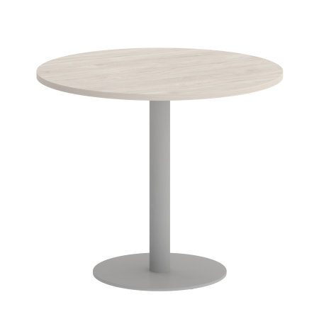 Стол круглый VR.SP-5-90.1 900x900x750 (Денвер Светлый/Серый Металл)