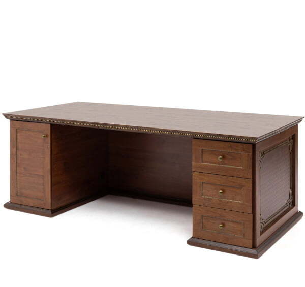 ISEO Стол для руководителя L200 шпон (Вишня Античная)