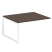 Проходной наборный элемент переговорного стола Metal System Style БО.ППРГ-3 1400x1235x750 (Дуб Наварра/Серый металл)