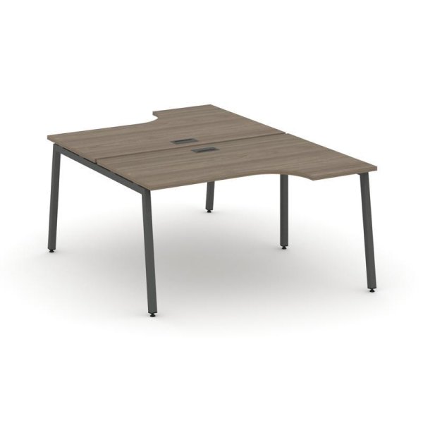 Рабочая станция эргономичная SN-4A.DRPA-022 (1580х1632/1992х750) (Вяз Благородный/Металл Антрацит)