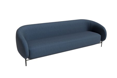 Диван трёхместный BLT-3 (Сан 19/Металл Черный)