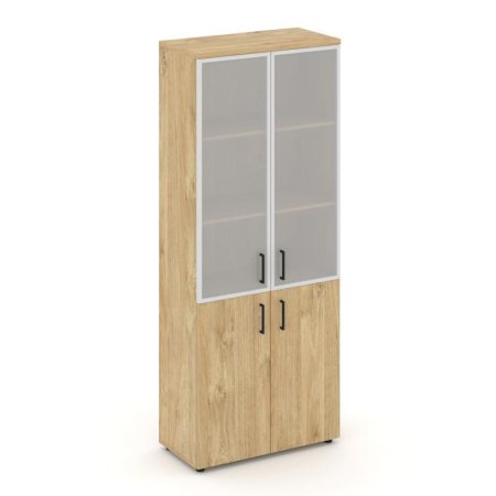 Шкаф высокий широкий SN.STS.E-103 (796х400х1982) (Тиквуд Светлый/Сатин)