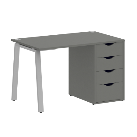 Стол письменный VR.SP-3-118.4.A 1180x720x750 (Металлик/Серый Металл)