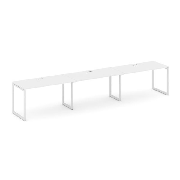 Рабочая станция 1 сторонняя SN-4O.ORS-034 (4740х600х750) (Белый/Металл Белый)