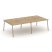 Рабочая станция 4 места ES.D.RS-4.3-LK (2760х1500х750) (Тиквуд Светлый/Металл Латте)