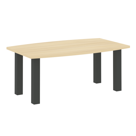 Стол переговорный LT.SP3 1800x1100x750 (Акация Лорка/Антрацит металл)