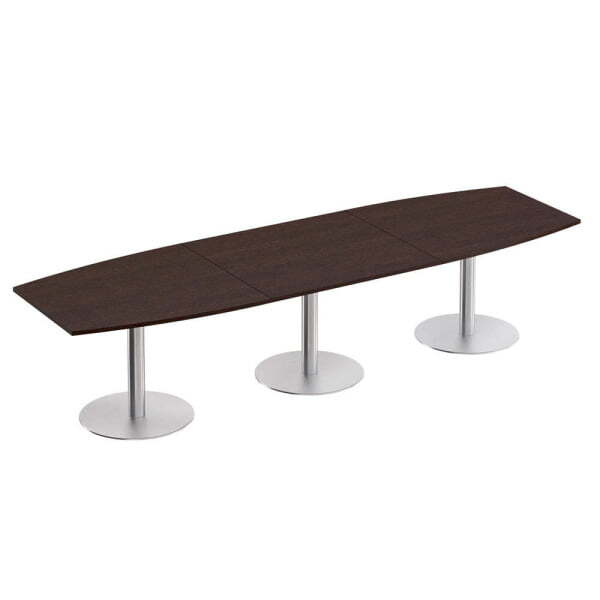 Стол для переговоров на опорах-колоннах Reventon МЕ 144 3600x1100x739 (Венге темный)