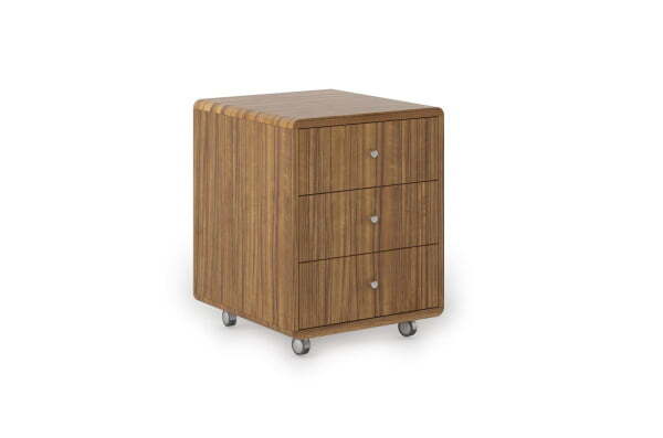 Тумба выкатная с 3 ящиками Dao DА500 500x580x650 (Африканский орех)