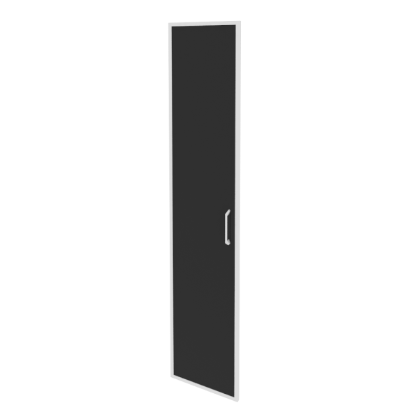 Дверь стекло в раме высокая левая Onix O.SR-1L Стекло белое 396x20x1920 (Стекло)