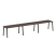 Рабочая станция на 3 рабочих места на А-образном м/к Metal System Style БА.СМ-3.3 4200x720x750 (Дуб наварра/Серый металл)